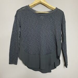 Anthropologie Deletta Nubby Circle‎ Lightweight Sweater Charcoal Gray Size XS